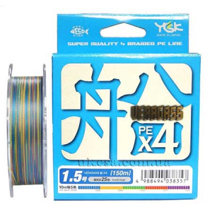 Плетеный шнур YGK Veragass PE X4 #0.6