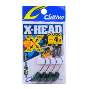 Джиг-головка Cultiva JH-86G X-Head 4гр (т.зеленая)