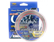 Плетёный шнур YGK G-Soul Super CastMan WX8 BLue Special #6 (300м)