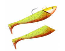Spro Salty Beast Mega Jig Shad 470гр orange/chartreuse