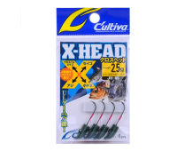 Джиг-головка Cultiva JH-86G X-Head 2.5гр (т.зеленая)